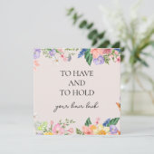 Om te hebben en te houden bruiloft haarclips Kaart (Staand voorkant)