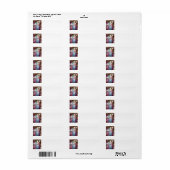 Om te hebben en te houden retouradreslabel etiket (Full Sheet)