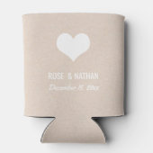 Om te hebben en te houden schattig hart handgeschr blikjeskoeler (Achterkant)