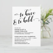 Om te hebben en te houden Script, Alleen ontvangst Kaart (Staand voorkant)