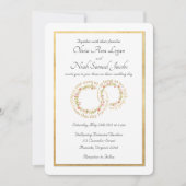 Om te hebben & te houden Bloemen trouwring uitnodi Kaart (Voorkant)