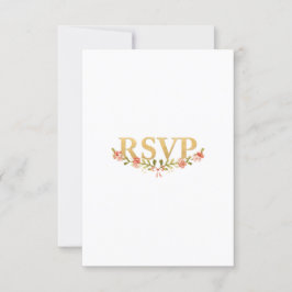Om te hebben & te houden Floral Wedding RSVP Kaart