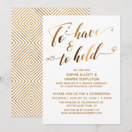 Om Te Hebben & Te Houden Witgouden Evenement Na de Kaart