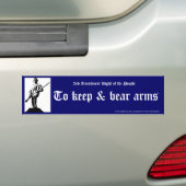 Om te houden & beer armen bumpersticker (Op auto)
