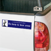 Om te houden & beer armen bumpersticker (Op Truck)