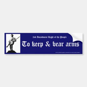 Om te houden & beer armen bumpersticker