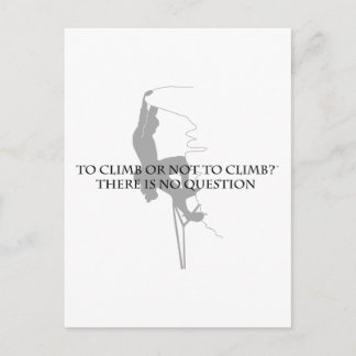 Om te klimmen of niet te klimmen.. briefkaart