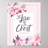 Om te leven is Christus Art Print (Voorkant)