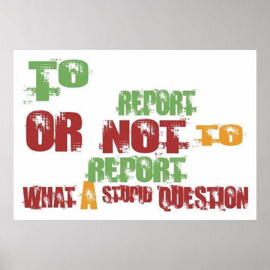 Om te melden poster (Voorkant)