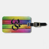 Om te ondertekenen op meervoudig hout bagagelabel (Voorkant horizontaal)