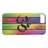 Om te ondertekenen op meervoudig hout Case-Mate iPhone case (Achterkant (Horizontaal))