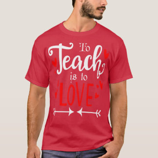 Om te onderwijzen is houden van grappig geschenk t-shirt