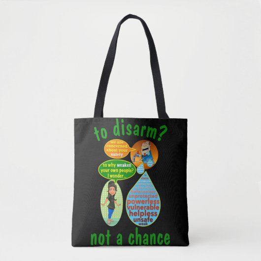 Om te ontwapenen? Schoudertas Tote Bag (Voorkant)