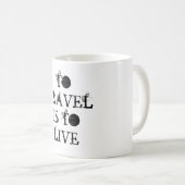 Om te reizen is het leven Mok (Voorkant rechts)