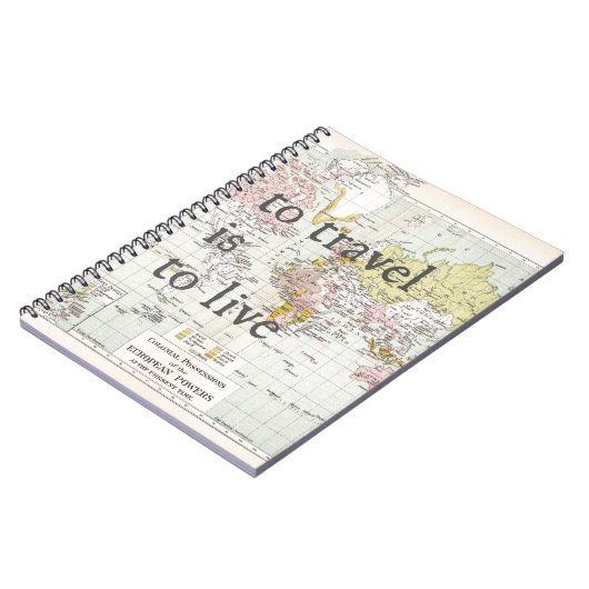 Om te reizen moet je leven notitieboek (Linkerzijde)