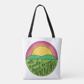 Om te reizen moet je leven (omkeerbaar) tote bag (Achterkant)