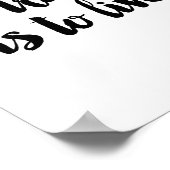 Om te reizen moet je leven poster (Hoek)