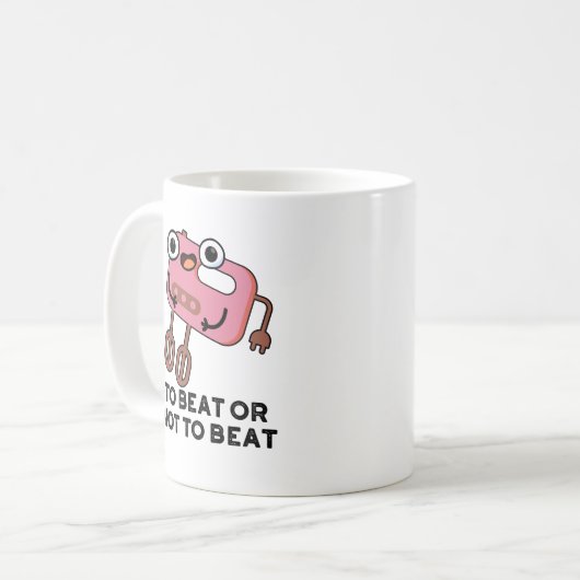 Om te slaan of niet te slaan, om te kletsen... koffiemok (Voorkant links)