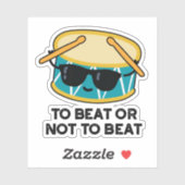 Om te slaan of niet te slaan op Funny Shakespeare  Sticker (Vel)