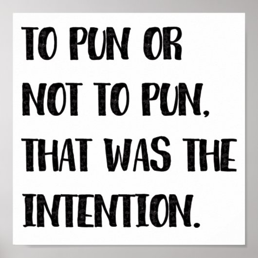 Om te spelen of niet te paren, grappige pun Quote Poster (Voorkant)