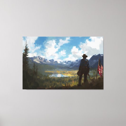 Om te staan en te aanschouwen canvas afdruk (Voorkant)