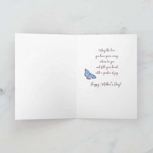 Om te stappen mam Moederdag liefde met Sinaasappel Kaart (Binnen)