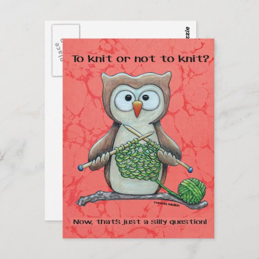 Om te stoppen of niet om te stoppen.. briefkaart (Voorkant / Achterkant)