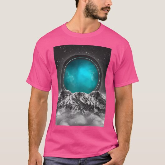 Om te vervagen (Lunar Eclipse) Baseball Sleeve T-shirt (Voorkant)