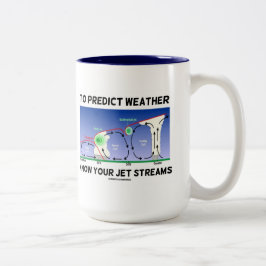 Om te voorspellen dat weer uw Jet Streams kent Tweekleurige Koffiemok