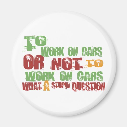 Om te werken aan auto's magneet (Voorkant)
