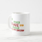Om te werken koffiemok (Voorkant links)