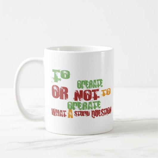 Om te werken koffiemok (Links)