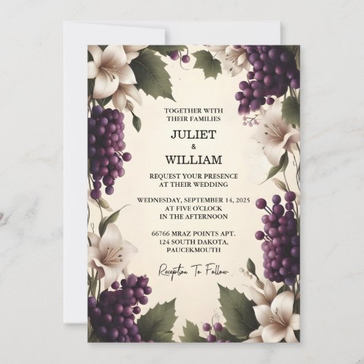 Om te zaaien Landelijk Boerderij Hout Fruit Ivy Vi Kaart (Voorkant)