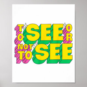 Om te zien of niet te zien Groundhog Day Grappige Poster