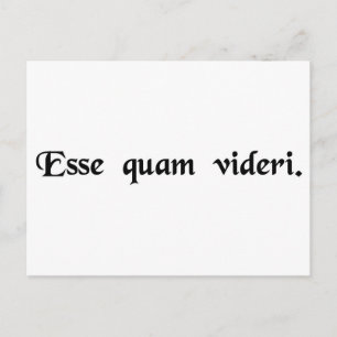 Om te zijn, in plaats van te lijken. briefkaart