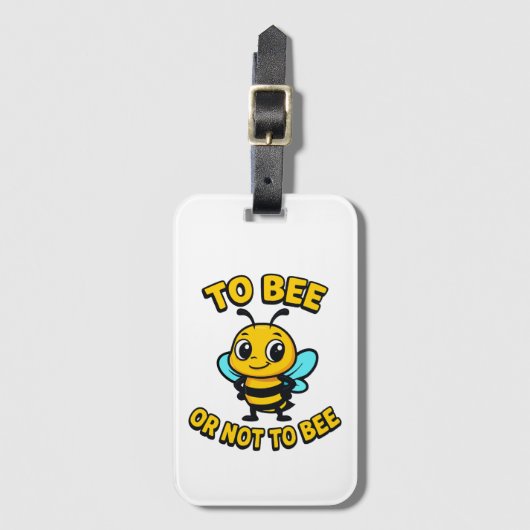 Om te zijn of niet te zijn bagagelabel (Voorkant (verticaal))
