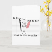 Om te zijn of niet Te zijn Kaart (Gele Bloem)