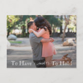 Om tekst Eenvoudige Weddenschap te hebben en te ho Aankondigingskaart (Voorkant)