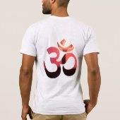 Om Tree Sun Mantra Yoga Mannen dubbelzijdig T-shirt (Achterkant)