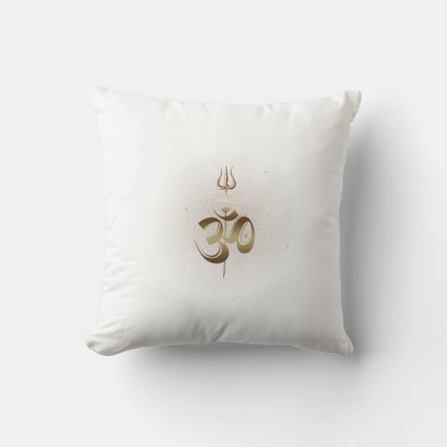 OM-Trishul - Pillow Kussen (Voorkant)