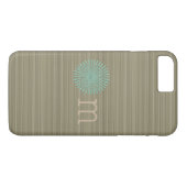 Om turquoise olijfgroene zen strepen Case-Mate iPhone case (Achterkant (Horizontaal))