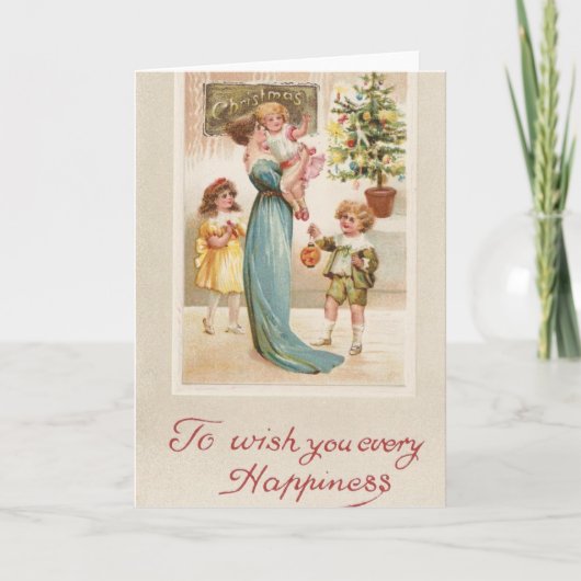 Om u alle prettige kerst te wensen feestdagen kaart (Voorkant)