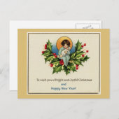 Om u een heldere en vrolijke kerstgeel te wensen feestdagenkaart (Voorkant / Achterkant)