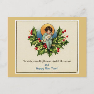 Om u een heldere en vrolijke kerstgeel te wensen feestdagenkaart