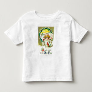 Om u een vrolijk nieuwjaarsgevecht te wensen kinder shirts
