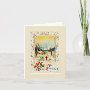 Om u een vrolijke Kaart van de Eerste Kerstdag te