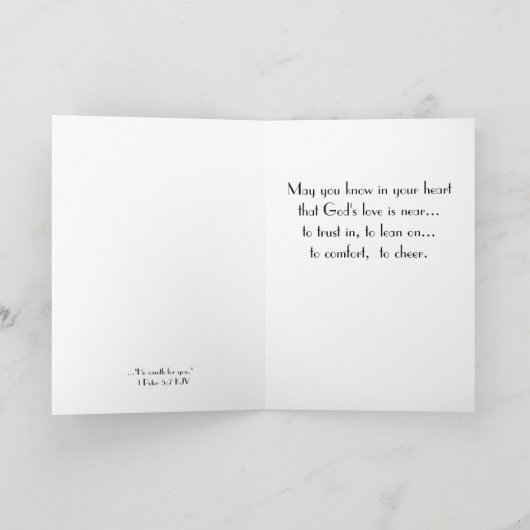 "Om u te juichen" Aanmoediging Kaart (Binnen)