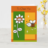 "Om u te juichen" Aanmoediging Kaart (Gele Bloem)