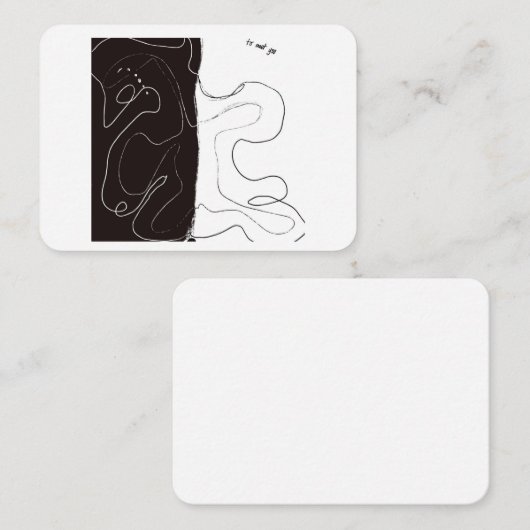 Om u te ontmoeten notitiekaart notitiekaartje (Voorkant / Achterkant)