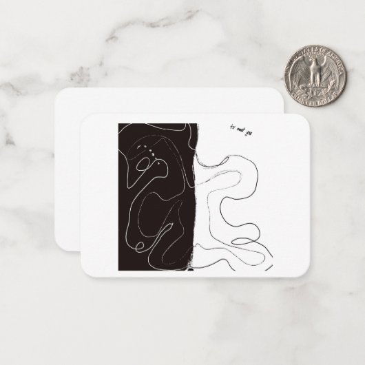 Om u te ontmoeten notitiekaart notitiekaartje (Voorkant / Achterkant in situ)